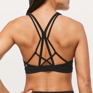 Lululemon Flow Freely Bra Black Size 6